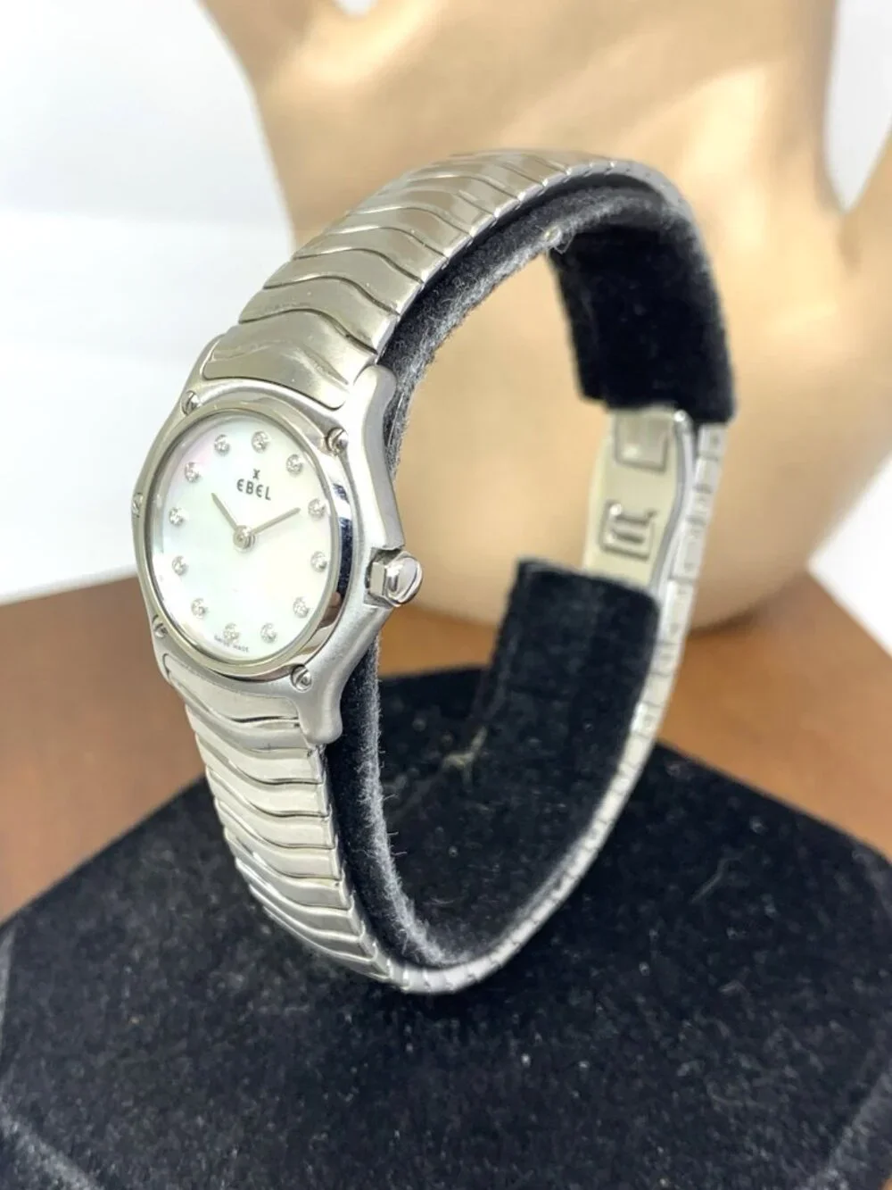 Ebel Women's Watch Swiss Quartz Mother of Pearl Diamond Stainless Steel 23mm